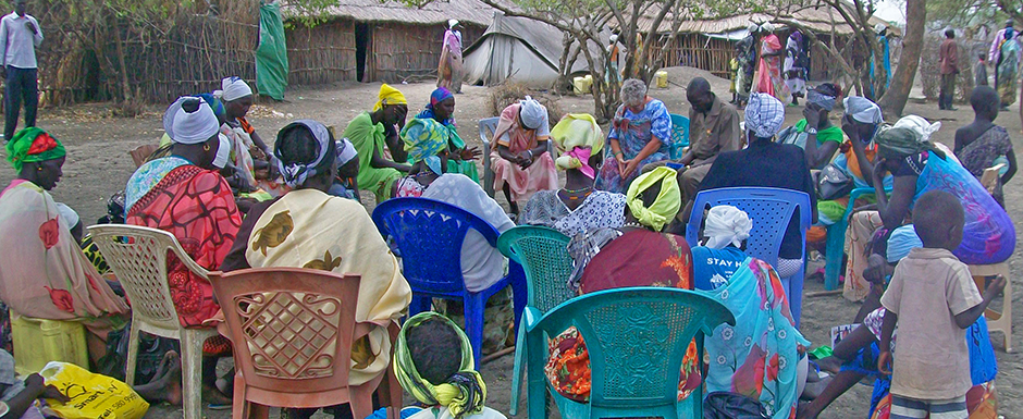 Missionary Nancy leads women in prayer